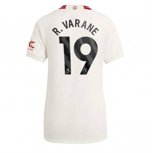 Fotballdrakt Dame Manchester United Raphael Varane #19 Tredjedrakt 2023-24 Kortermet